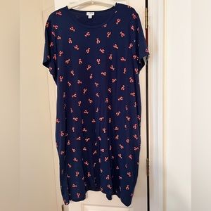 NWOT J. Crew lobster t-shirt dress